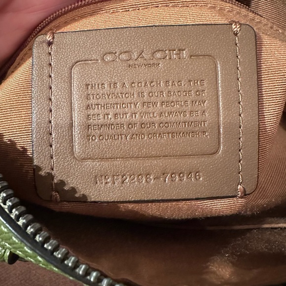 Coach Rowan Satchel Olive/ Gunmetal - Picture 9 of 9